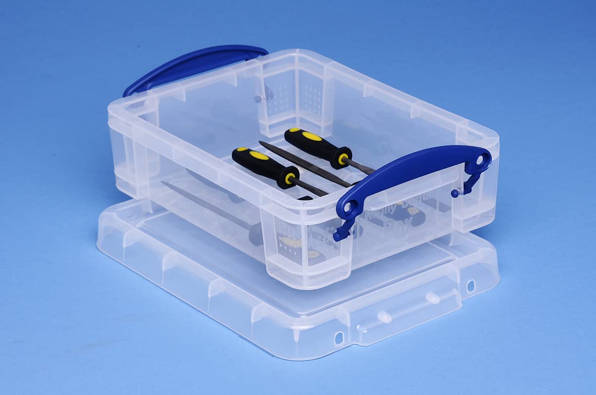 Really Useful Plastic Storage Box 1.75 Litre Clear
