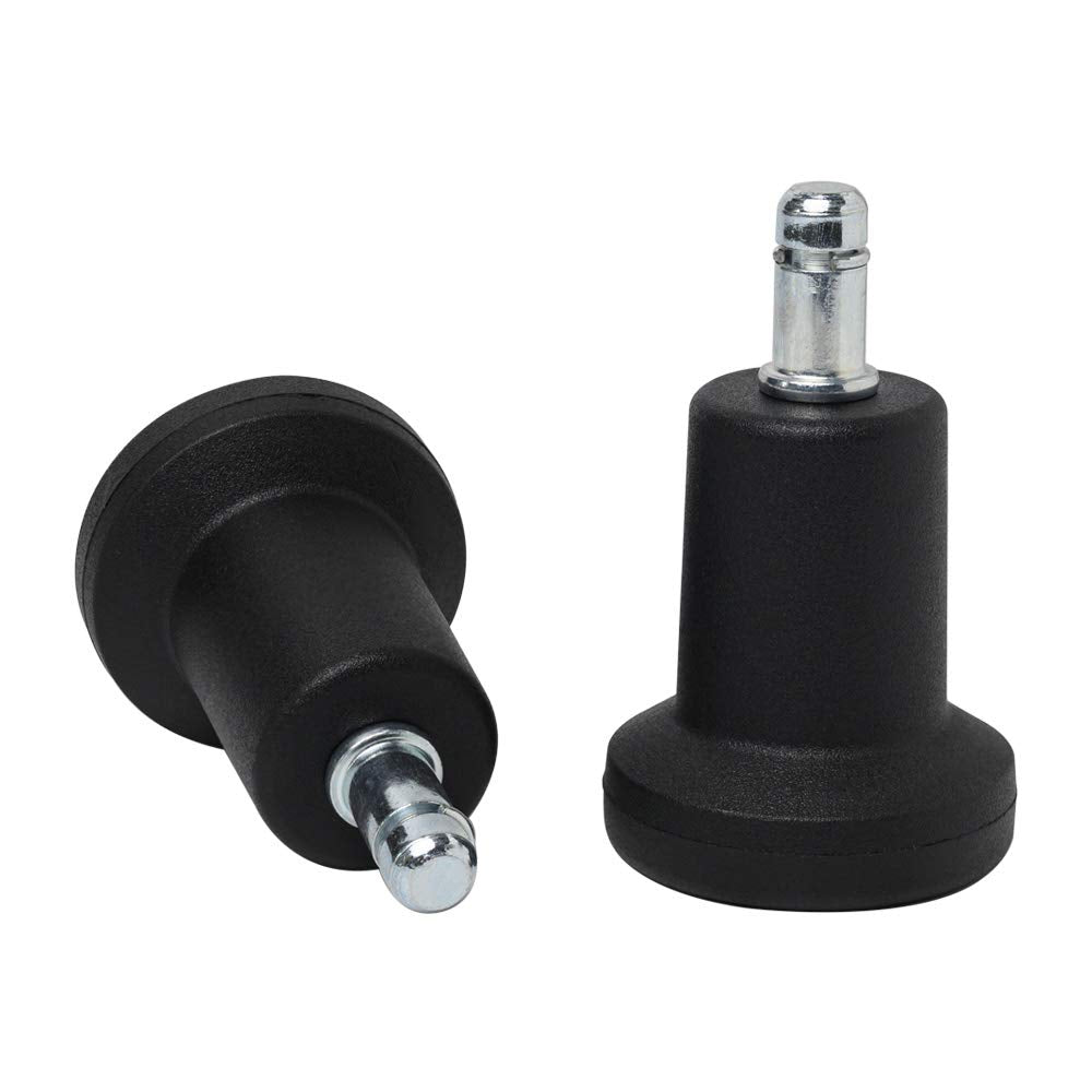 5PCS High Profile Bell Glides Replacement Office Desk Chair or Stool Swivel Caster Wheels,Easy Conversion from Wheeled Casters to Stationary Feet to