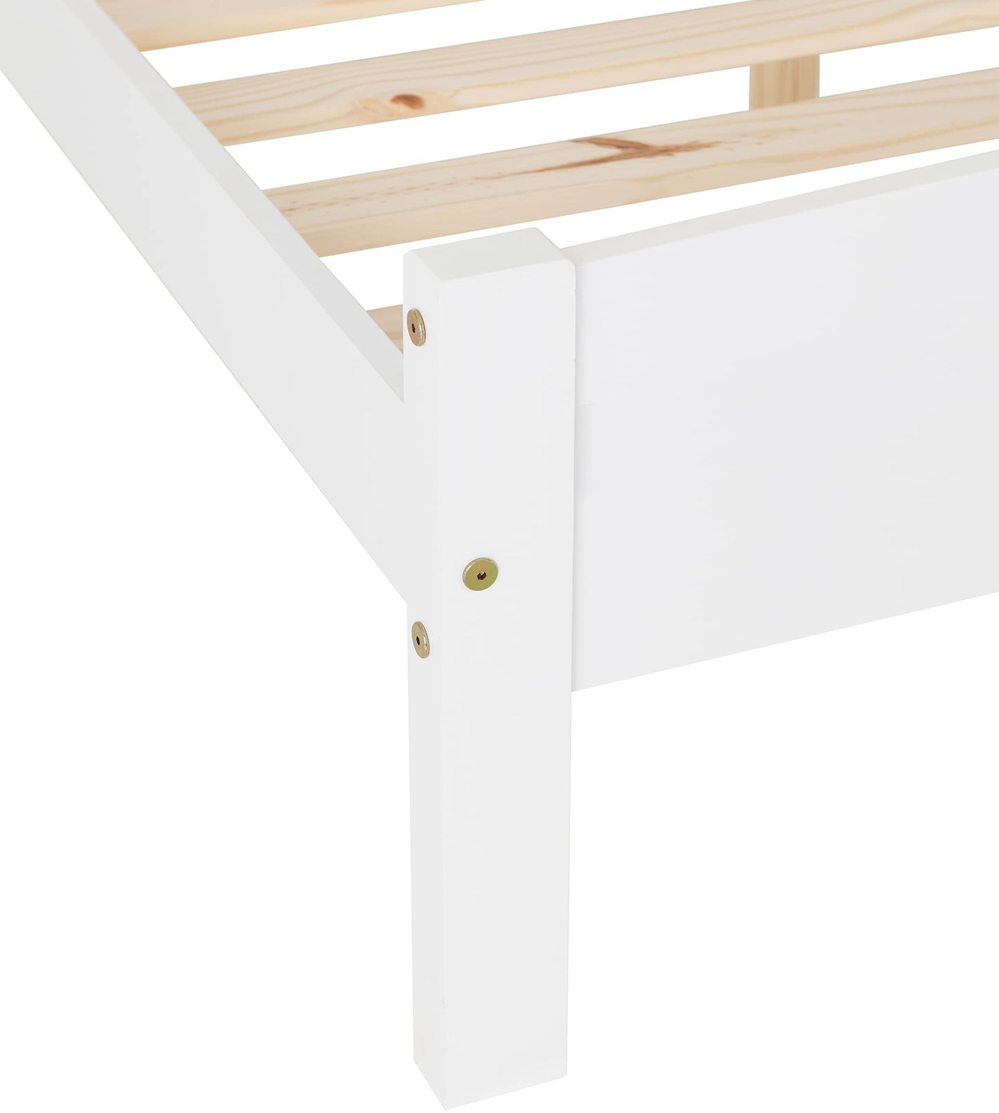 Seconique Amber 4'6" Double Bed in White