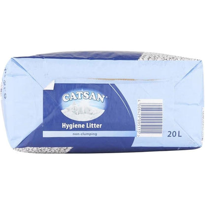 Catsan Hygiene Non-Clumping Cat Litter, 3 Packs (3 x 20L)
