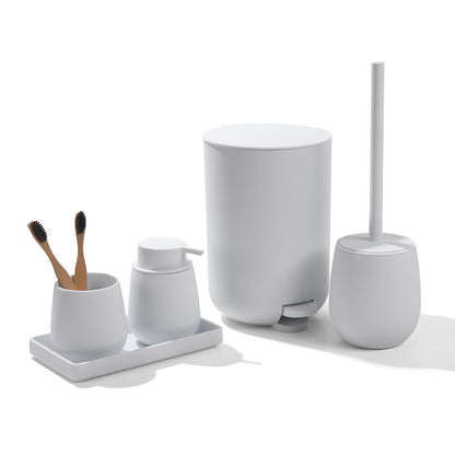 White Bathroom Accessories Sets Complete, Modern Bathroom Sets Organizer