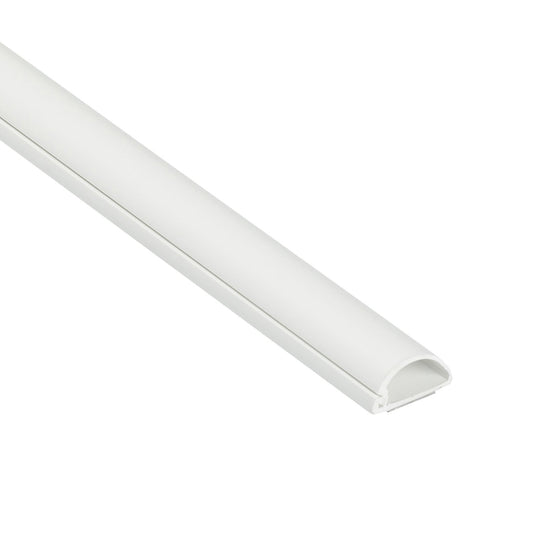 D-Line Micro+ Trunking, Cable Cover, Half Round Paintable Cable Trunking, Self-Adhesive Cable Tidy, Decorative Wire Hider, Electrical Cable Management
