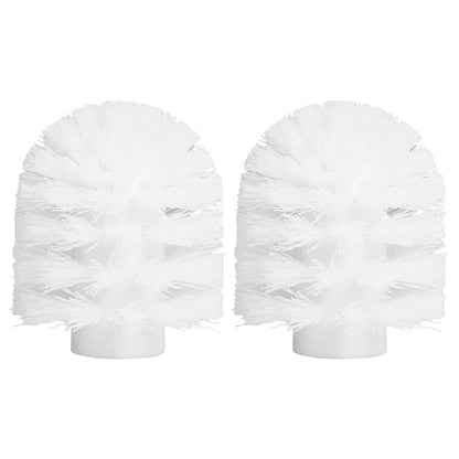 Swan Toilet Brush Replacement Head 2pcs– White Feather Head, Perfectly Fits Swan-Shaped Toilet Brushes, Soft & Durable for Effective Toilet Cleaning
