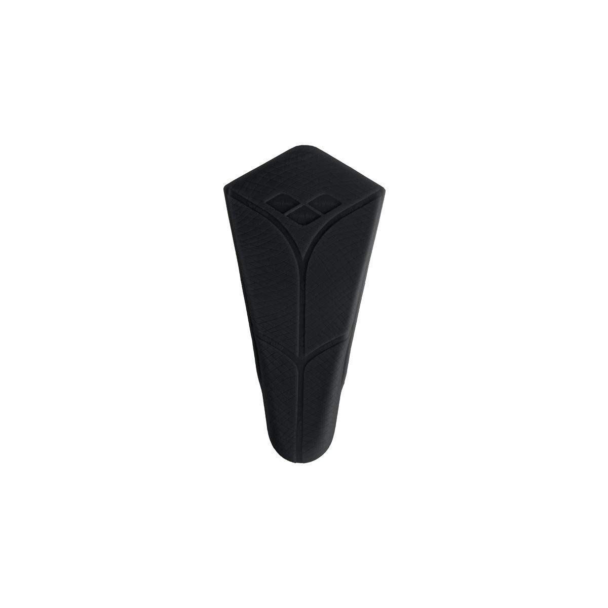 arena Powerfin Swimming Pool Training Fins, Adult Swimming Pool Fins, 100% Silicone Fins, Comfortable Short Swimming Pool Fins, 6-7, Black