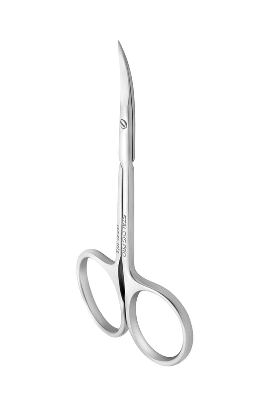 Staleks Expert 20 Type 2 Professional Cuticle Scissors ? Medium Curved Handles ? Classic Curved Blades for Effortless Cuticle Trimming