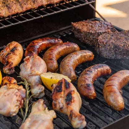 Barrel Charcoal Grill, Large Charcoal Grills with Side Shelf, Outdoor BBQ Grill,Perfect for Backyard Camping, Patio Parties, and Picnics