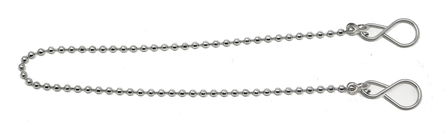 fiXte Replacement Sink Plug Shower Bath Black 45mm (1 3/4") Plug with 450mm (18") Chain or 38mm (1 1/2") Plug with 300mm (12") Chain