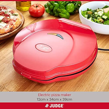 Judge Electric Pizza Oven. Energy Efficient Pizza Maker, Perfect Crepe, Pancake and Omelette Maker Non Stick Fast Heating Multicooker, 30cm Indoor