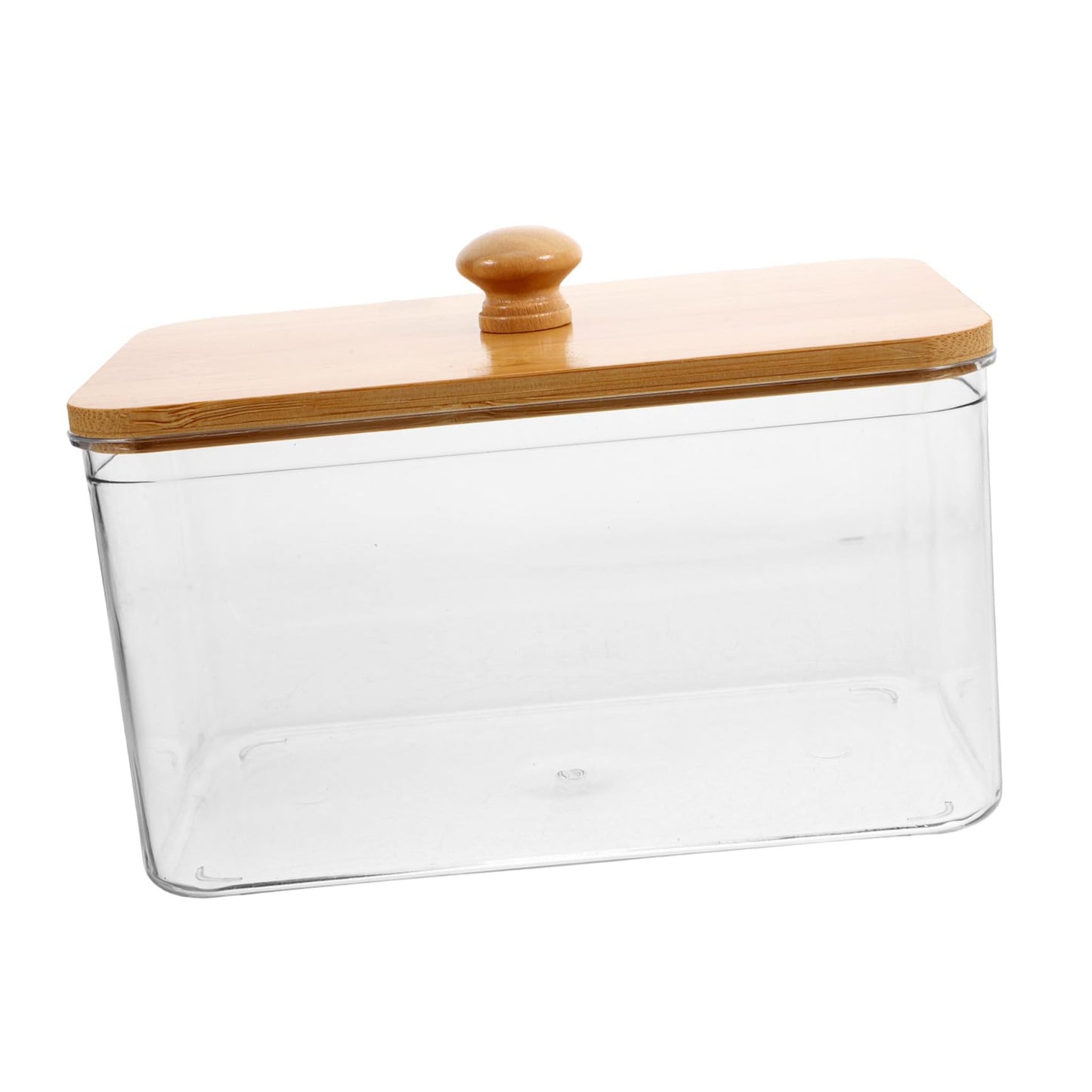 LOLIPPYY Clear Laundry Sheet Holder with Lid Pet Laundry Pod Container for Dryer Sheets Powder and Accessories Transparent Organizer for Room Storage