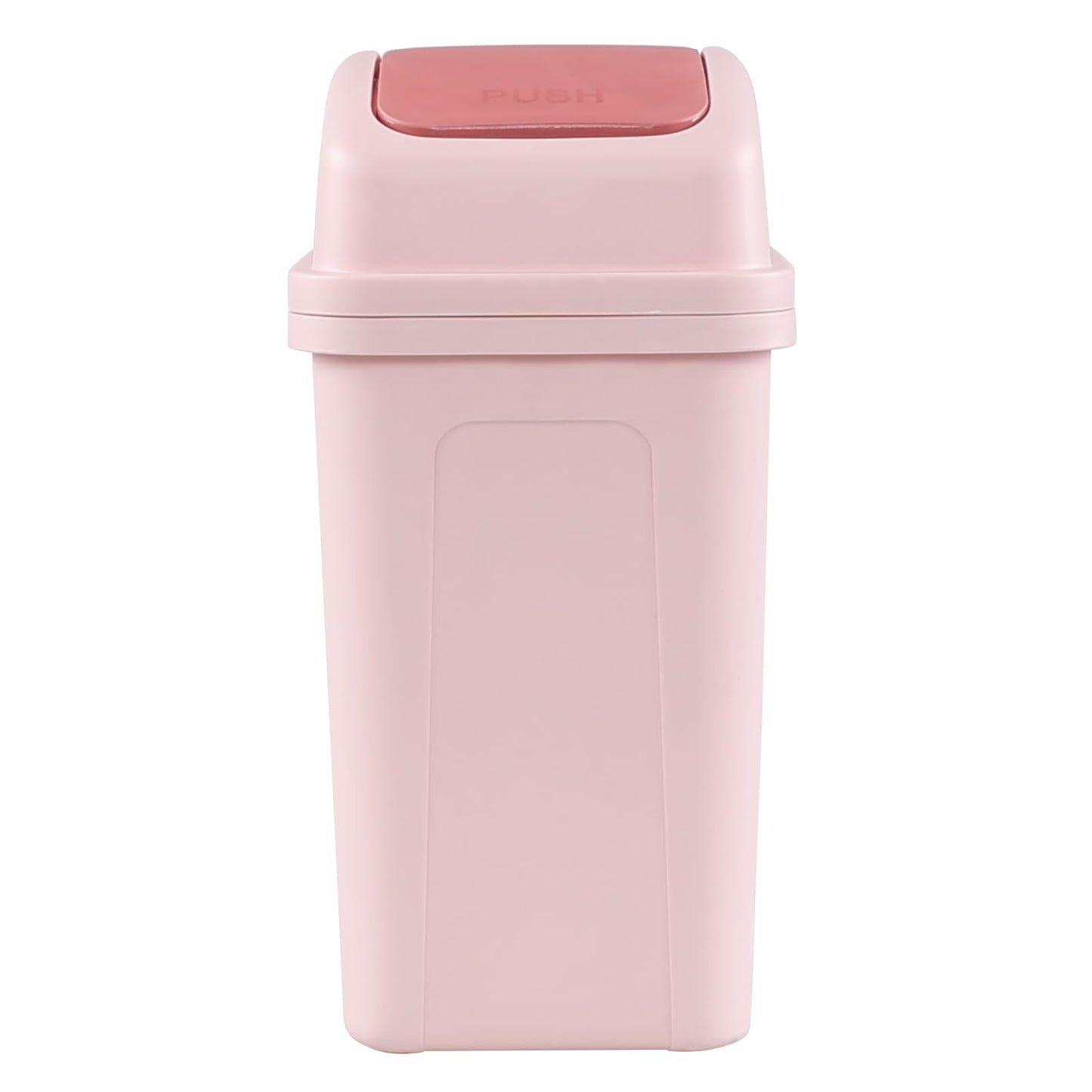 Ikando 7 L Small Swing Lid Trash Bin, Dustbin Paper Trash Bin, 1 Pack, Pink