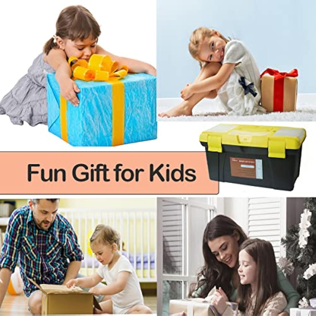 QeeHeng Kids Real Tools Set, Woodworking Tool Set, 30 PCS Builder Children Real Hand Tools Kit Construction Learning, Home DIY Play for Boys & Girls Beginner Learning Gift, Come with Tool box