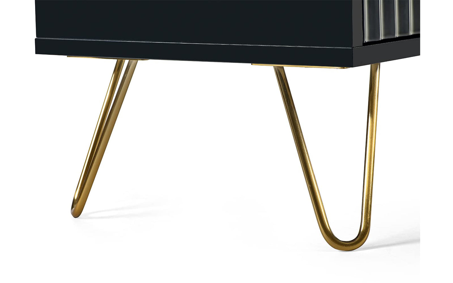 Julian Bowen Murano TV Unit for up to 65" TVs, Black - H50 x W150 x D40cm