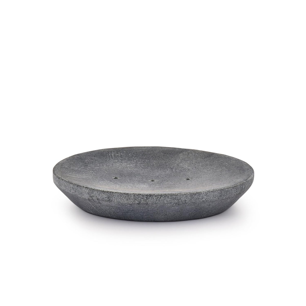 Indus Lifespace Handmade Indian Stone Soap Dish - Grey Soapdish - Bathroom Accessories for Sink, Tub or Shower - 12.7cm x 10.16cm