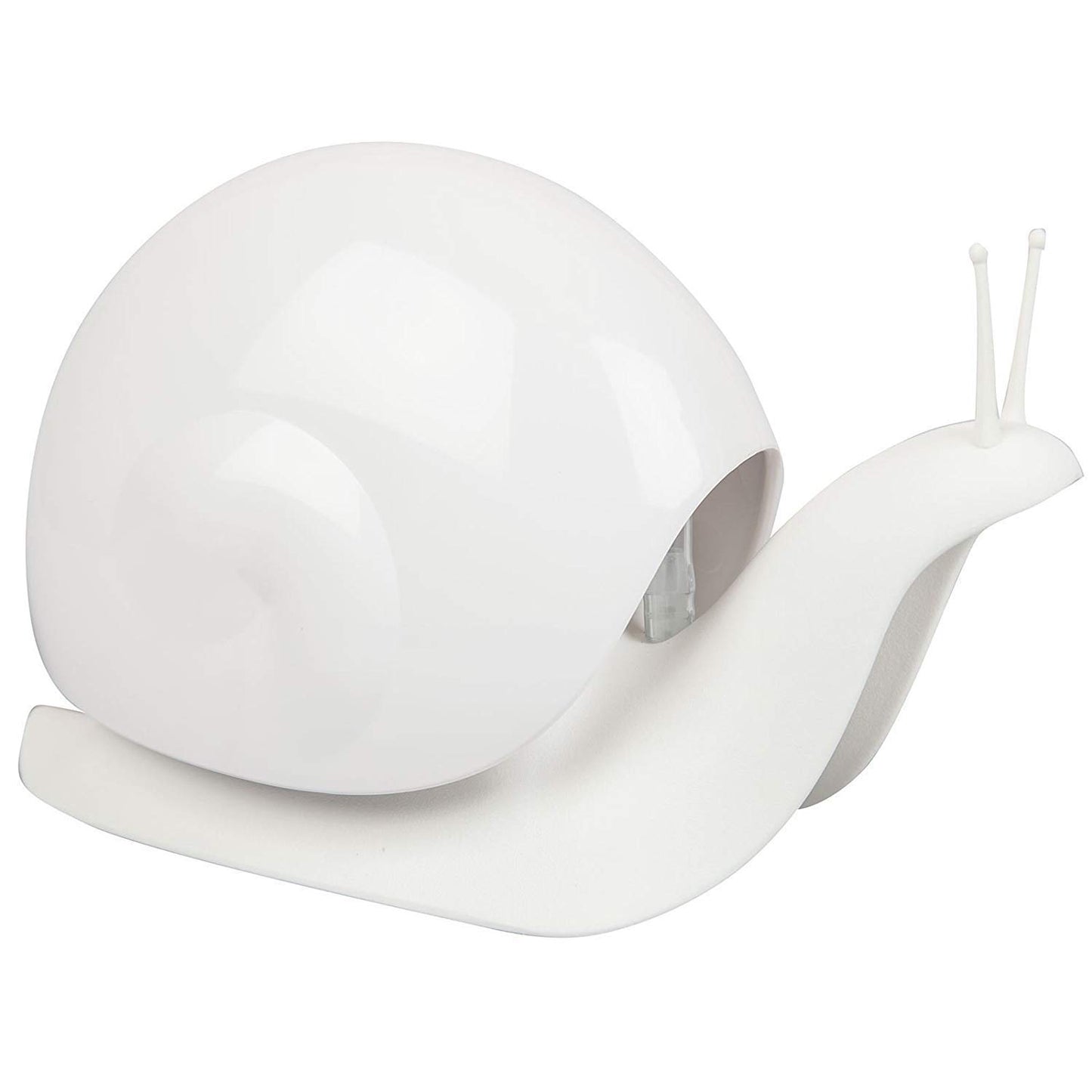 QUALY ESCAR SOAP DISPENSER Liquid Soap for your Bathroom, Snail-Shape 18 x 11 cm White