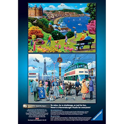 Ravensburger Happy Days Collection No.1 Look North 4x 500 Piece Jigsaw Puzzle for Adults and Kids Age 10 Years Up
