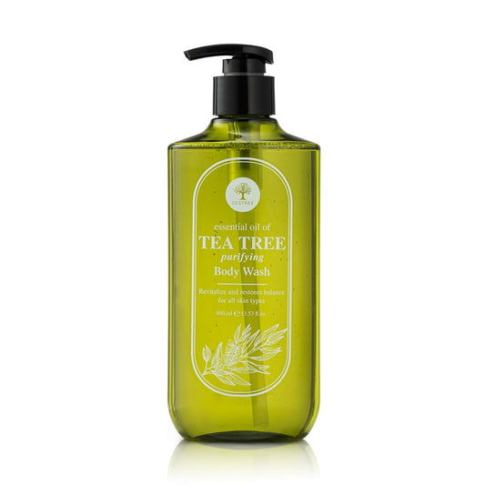 ZESTREE Tea Tree Body Wash, Natural Purifying Formula, Antibacterial Body Wash, All Skin Types, A Natural Bodywash Soap & Shower Gel for Women & Men