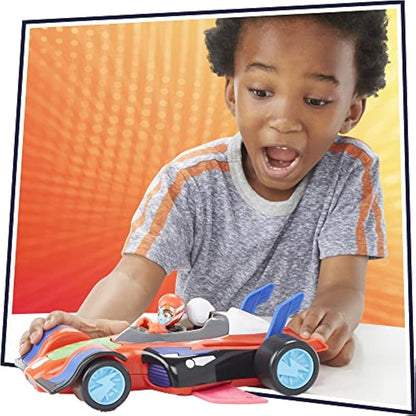 PJ Masks Animal Power Flash Cruiser Preschool Toy, Converting Car with Lights and Sounds, Vehicle Toy for Ages 3 and Up