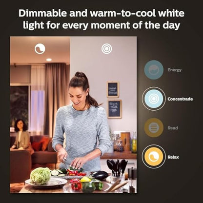 Philips Hue New White and Colour Ambiance Smart Light Bulb 4 Pack 60W - 800 Lumen [E27 Edison Screw] with Bluetooth. Works with Alexa, Google Assistant and Apple Homekit