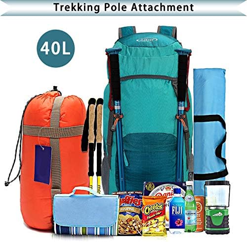 G4Free 40L Rucksack Foldable Hiking Backpack Ultra Lightweight Camping Daypack