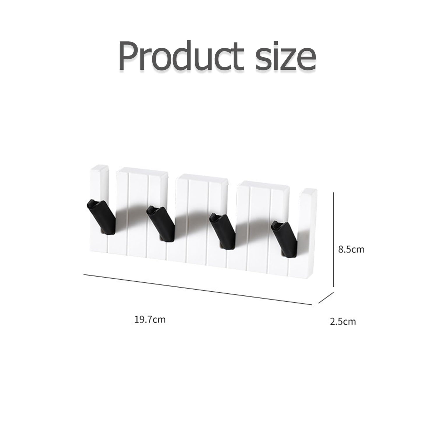 Kaizuca 2 Pack Self-Adhesive Coat Hooks, Creative Wall Hooks, Multi-Purpose Sticky Hooks for Bathroom, Wardrobe, Kitchen and Daily Essentials