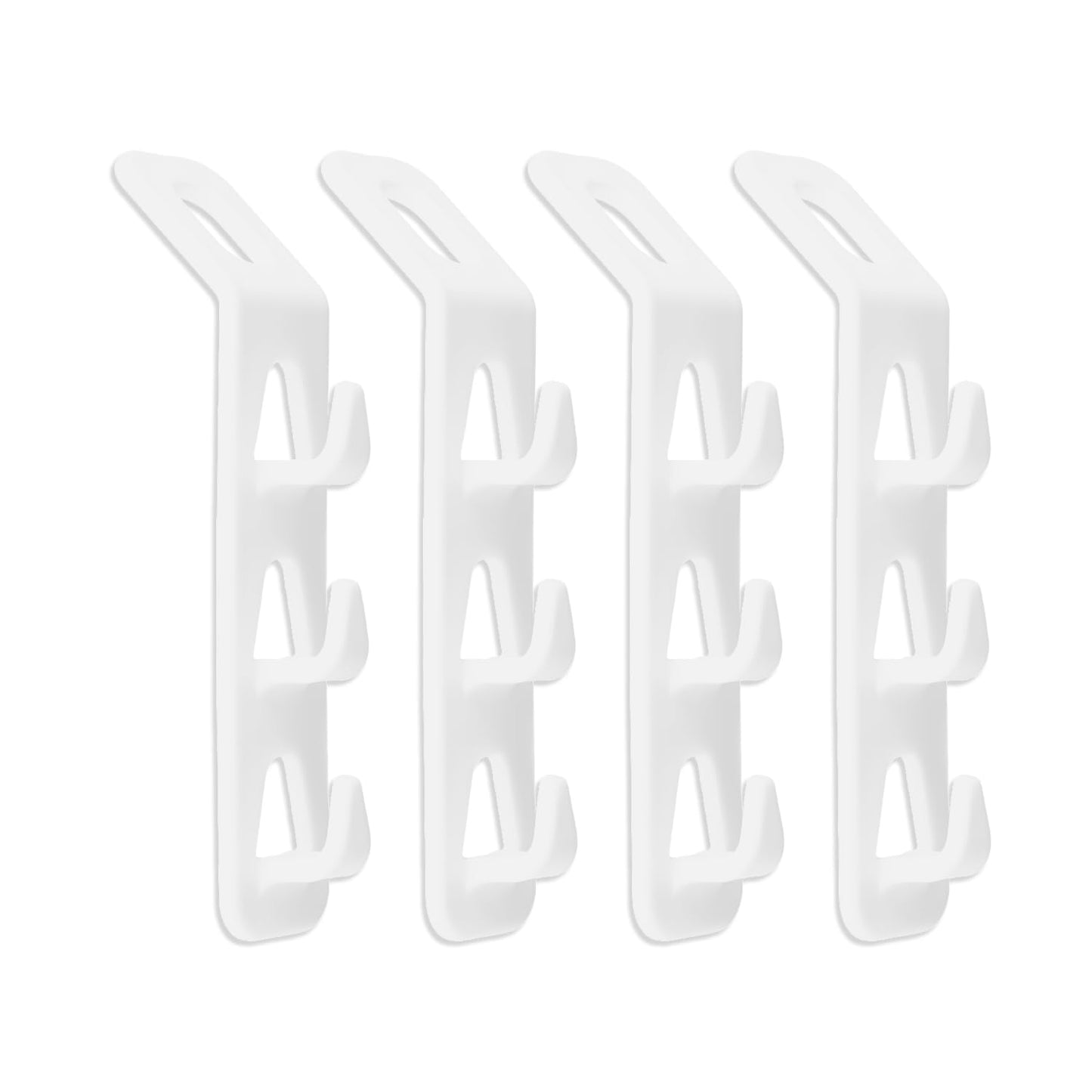 Bojueshaw 4PCS Space Saving Wardrobe Hanger Connect Hooks – Multifunctional Closet Organiser for Bedroom Clothes Storage and Hanging