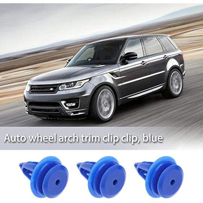 YINETTECH 50x Car Trim Clip Retainers LR027255 Blue Plastic Front Rear Wheel Arch Moulding Fasteners Compatible with Range Rover Evoque
