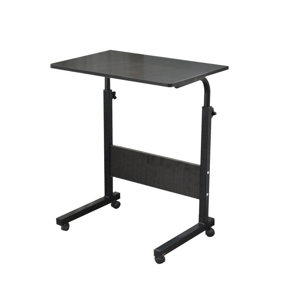 sogesfurniture Laptop Table Height Adjustable, Mobile Laptop Stand Coffee Table Side Table, portable Laptop Desk Tray for Sofa, Bed, Balcony, Garden