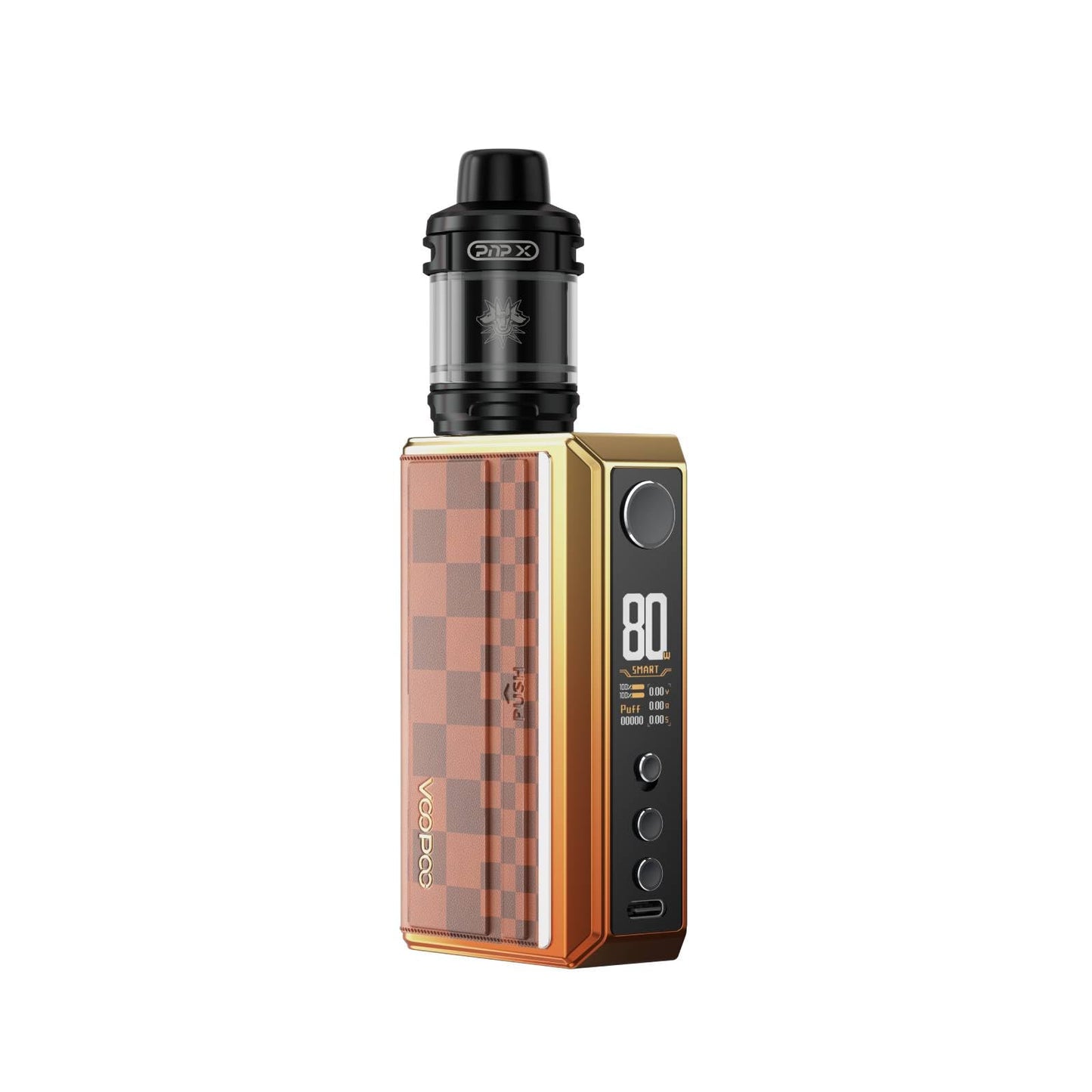 VOOPOO Drag 5 Kit Mod Tank Starter Kit 2ml Capacity (Battery not included) (No Liquid No Nicotine) (Sunset Orange)