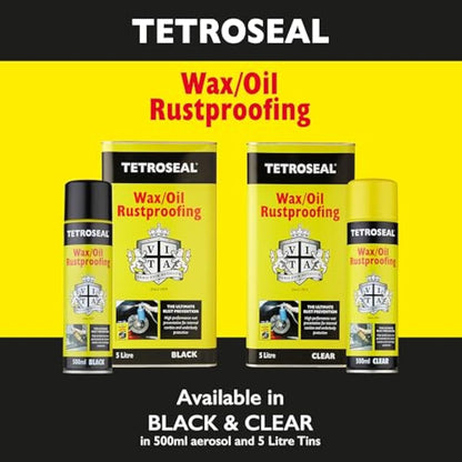 Tetroseal TWO503 Wax Oil Clear 500ml Aerosol