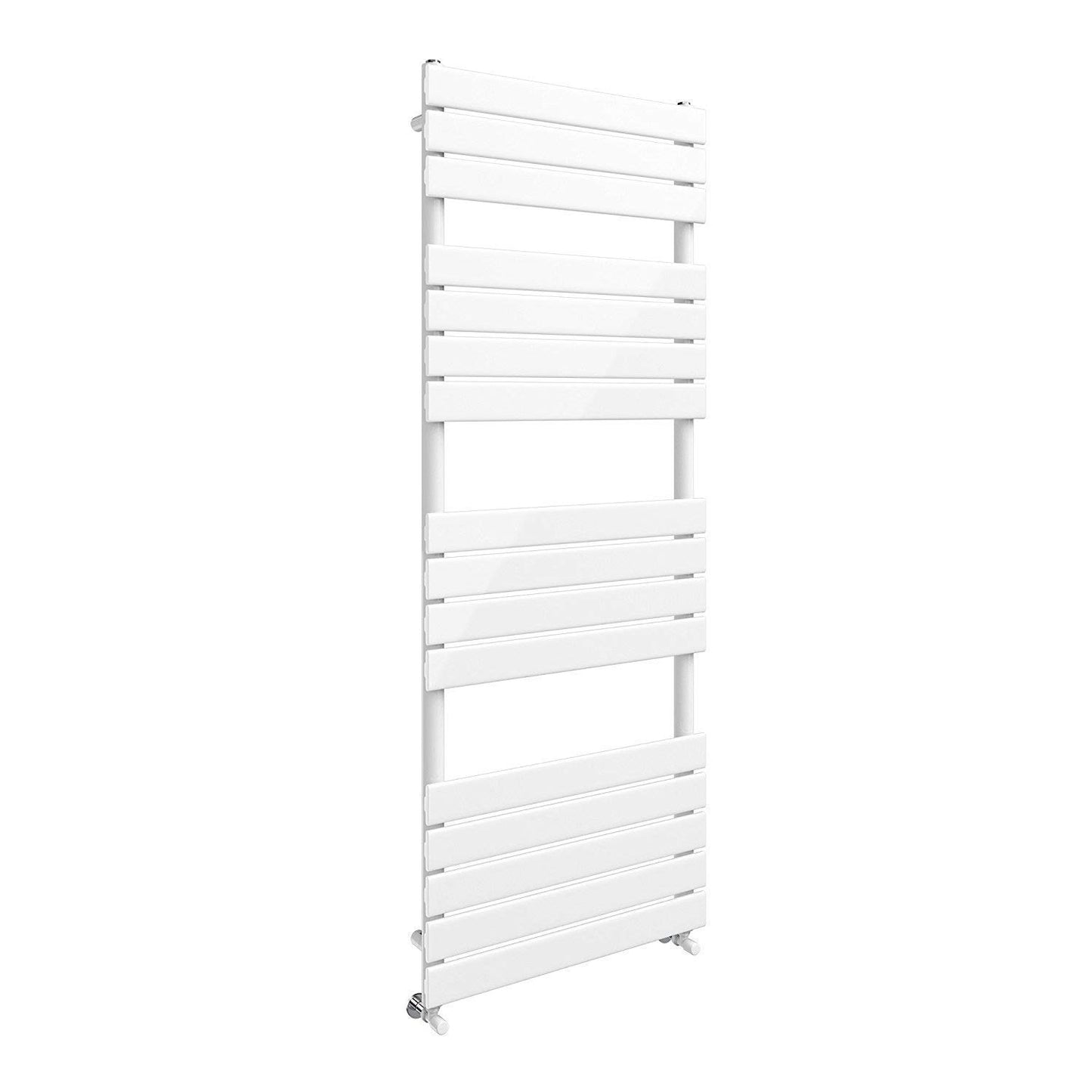 iBathUK Zerith Wall Mounted Flat Panel Heated Towel Rail, 16 Column Slim Flat Steel Hydronic Central Heating High Thermal Output Designer Bathroom