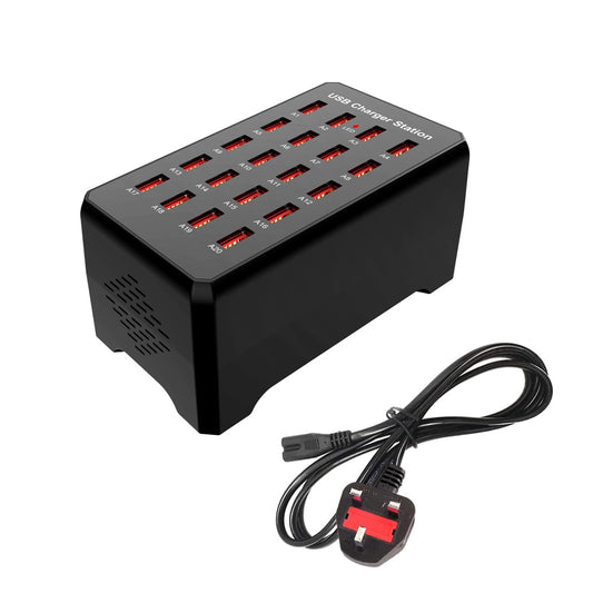 Balabaxer USB Charger station,20-port 100W/20A Multiple USB Charging Station,Multi Ports Charger Charging for Smartphones?tablets?and other usb