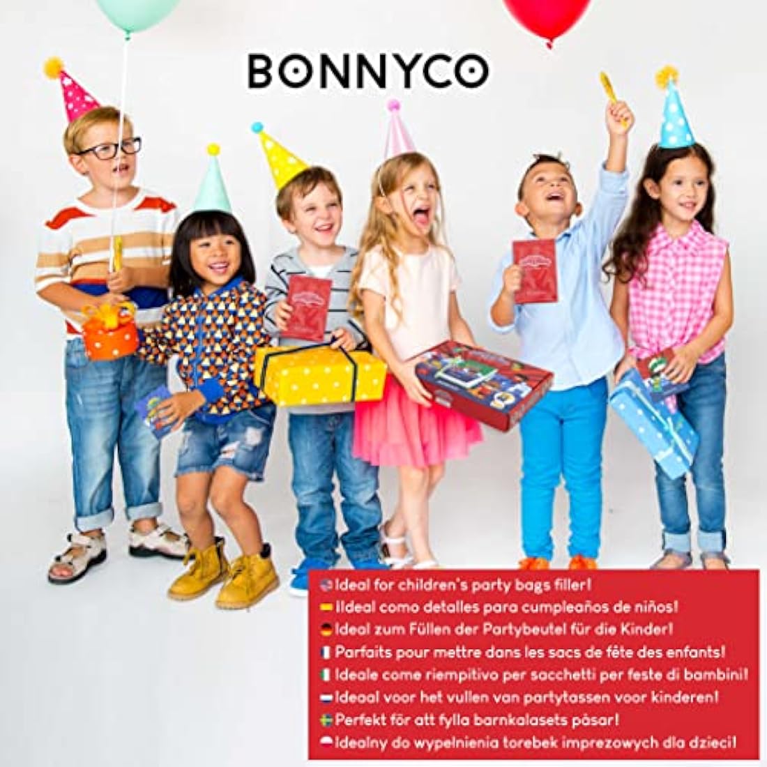 BONNYCO Invisible Ink Pen and Notebook, Pack 8 Superhero Superhero Party Bags Fillers, Pinata Toys | Birthday Decorations | Stocking Fillers for Kids Birthday | School Prizes, Gifts for Children