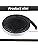 BBQ Gasket Black Grill Tape High Temp Grill Seal Self Stick Gasket, 7.5 Ft Length 1/8 Inch Thickness (2, 0.5 Inch Wide)
