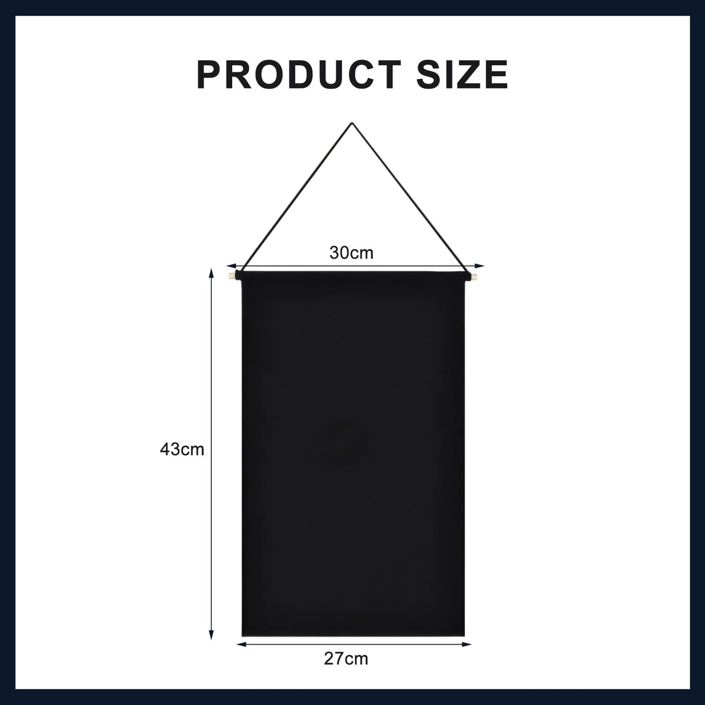 VANTOBEST Canvas Pin Wall Display Banner, Wall Hanging Brooch Pin Organizer Storage Set, Blank Canvas Display Holder for Badges Buttons Lapel Pins
