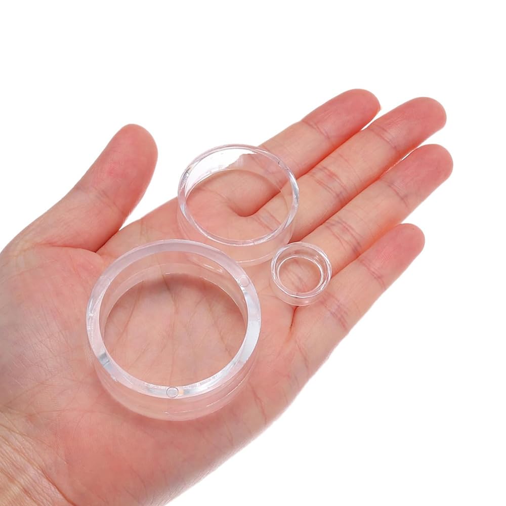 VOANZO 10Pcs Acrylic Sphere Display Stand Clear Round Ball Stand Holder Crystal Ball Holder Ornament Display Stand for Baseball Softball Collections