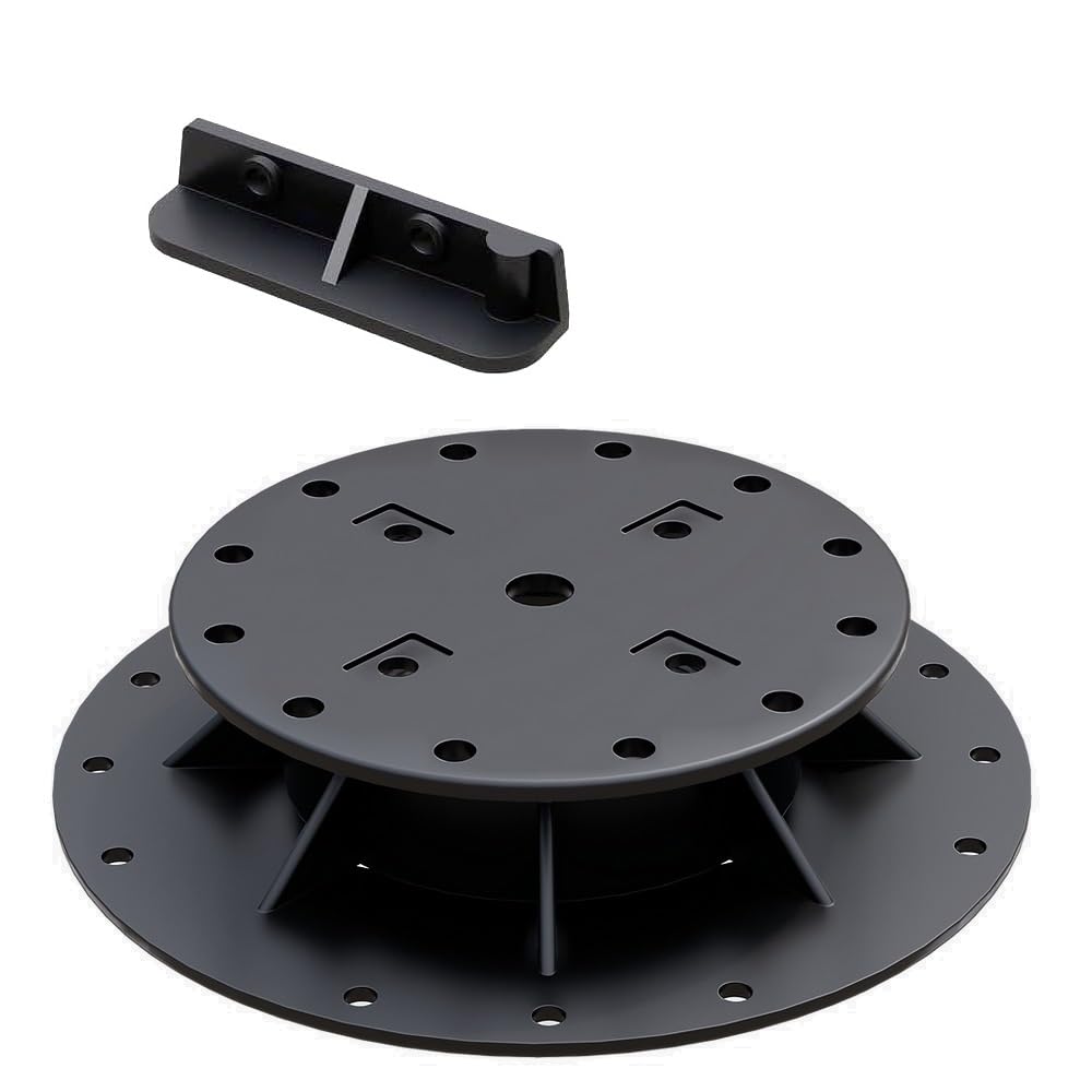 Ceta Adjustable Decking Pedestal, Pack of 10, 28mm-76mm, Shed Base, Riser Bearing Support, Shed Support, Feet Suitable for DIY Projects