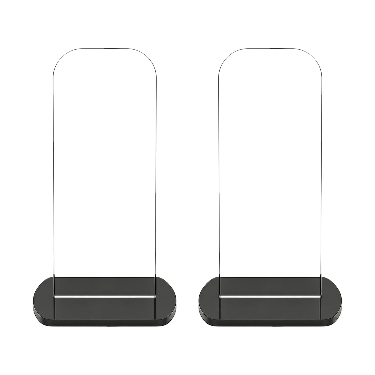 NAUZE 2Pieces Football Glove Display Stand Black Acrylic Soccer Glove Stand Vertical Sports Signed Display Rack for Home and Easy Installation