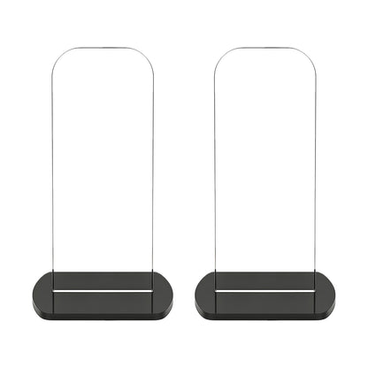 NAUZE 2Pieces Football Glove Display Stand Black Acrylic Soccer Glove Stand Vertical Sports Signed Display Rack for Home and Easy Installation