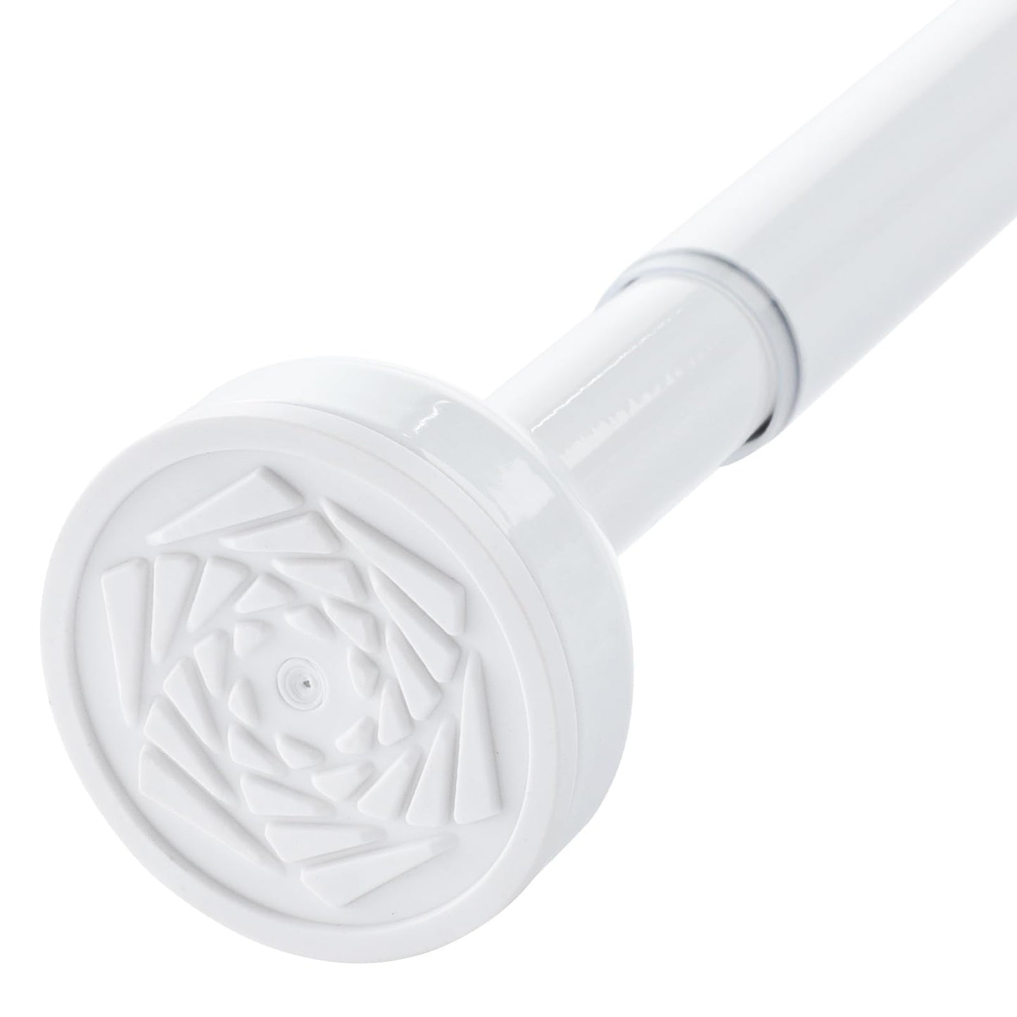 Shower Curtain Pole 147-285cm Stainless Steel Shower Curtain Rod Tension Rod for Curtains No Drill Extendable Curtain Poles Shower Curtain Rail for