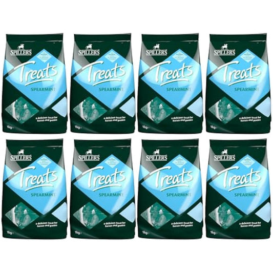 SPILLERS Spearmint Treats (1KG) x 8 (bulk buy) - For Horses