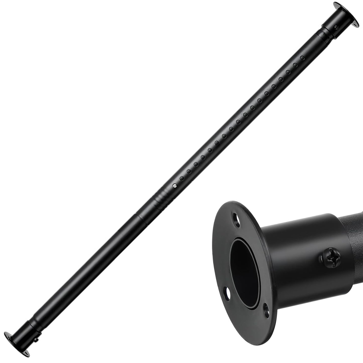 43-213 cm Adjustable Clothes Rack Matt Black