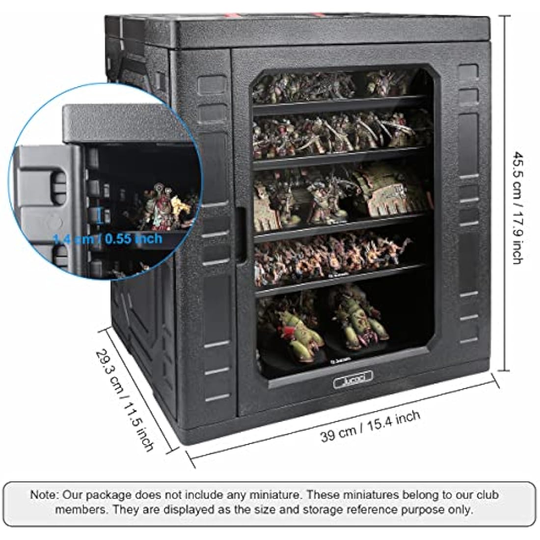 Jucoci Miniatures Storage Case Miniatures Transport Case (Large Size)