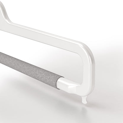Mainetti CFB Start Line Clothes Hangers Space-saving Clothes Hangers, Pack of 10 36 cm Bianco Lucido Con Gancio Zincato