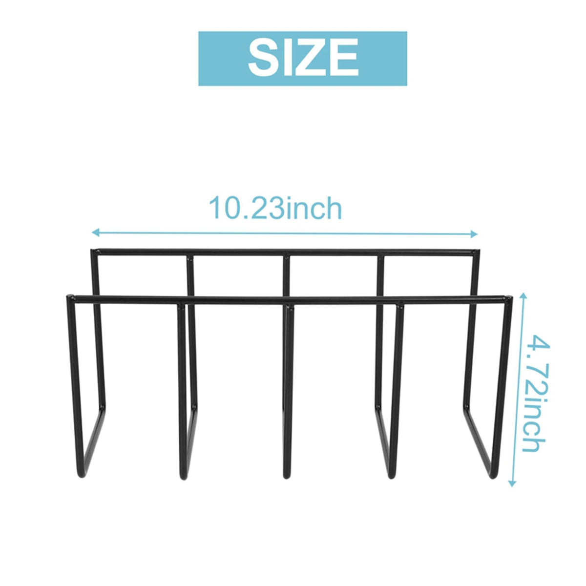 Littlecatch Metal Vinyl Record Storage, Vinyl Record Display Shelf Turntable Storage Shelf Exhibit Stand for Home Office Desktop Albums CDs