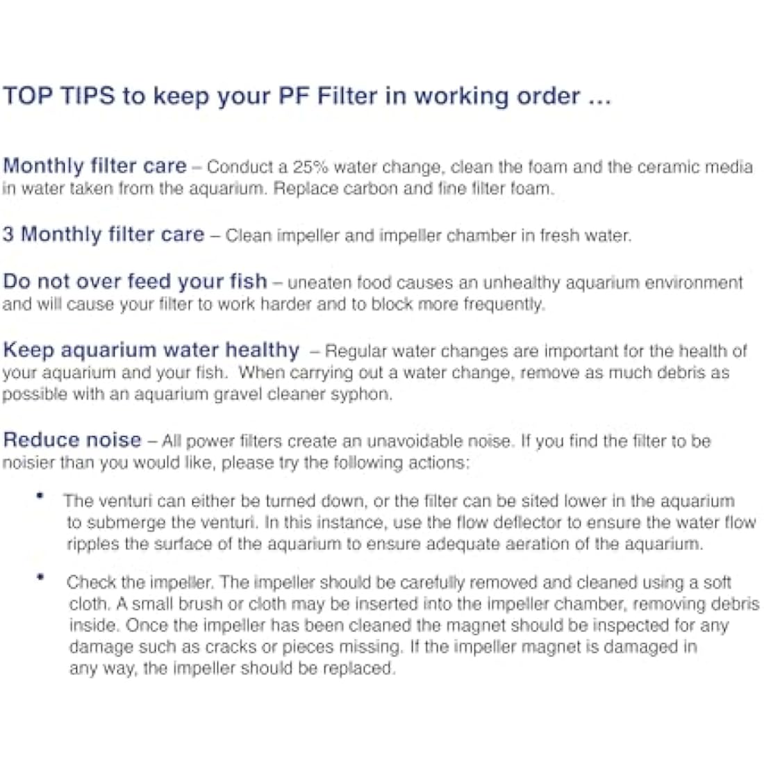 Interpet Internal Aquarium Fish Tank PF4 Power Filter, Cleans Water, for Coldwater & Tropical Aquariums Up to 182 Litre