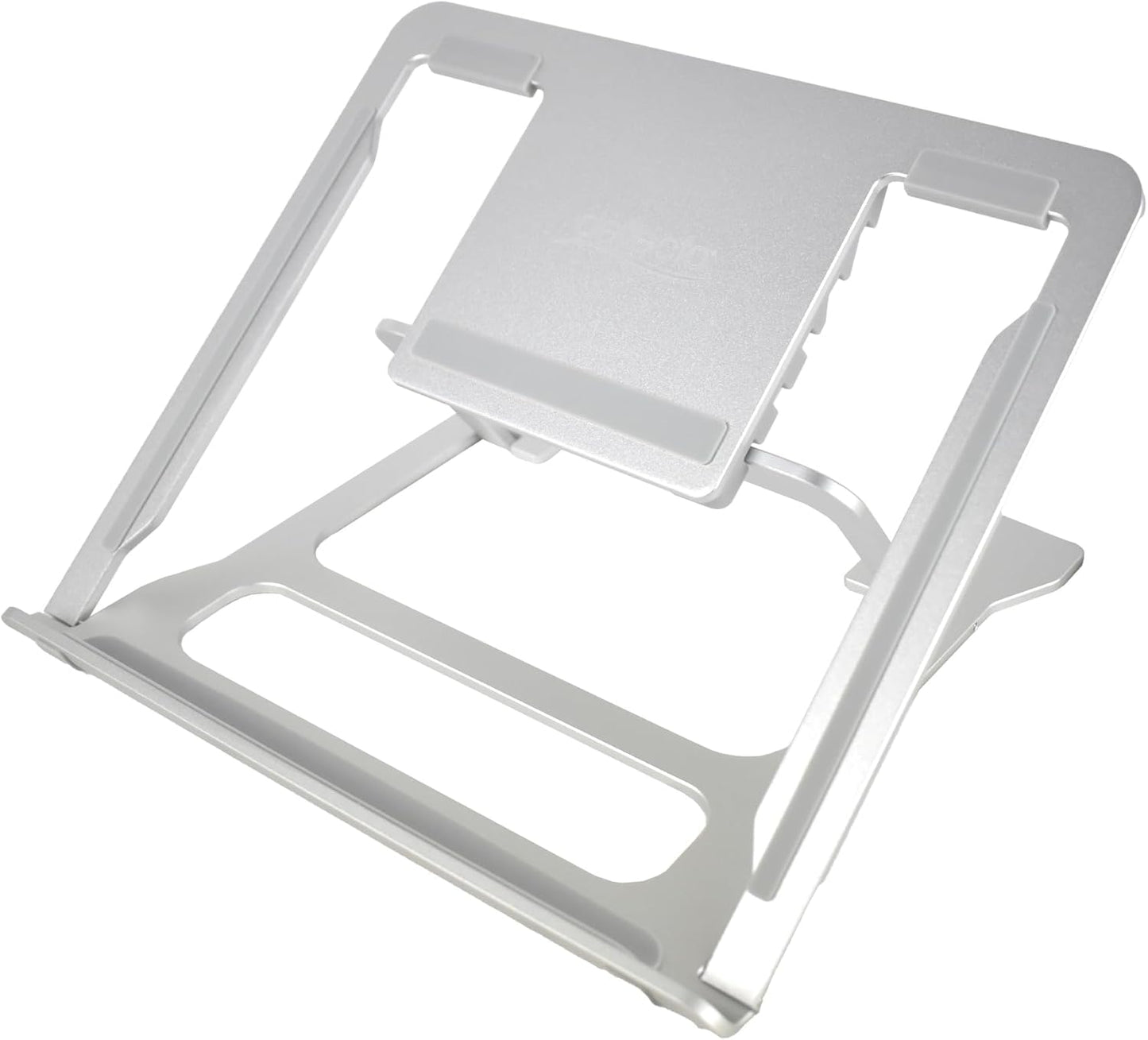 Deflecto Portable Lightweight Aluminium Laptop Stand suitable for laptops up to 17" in Silver