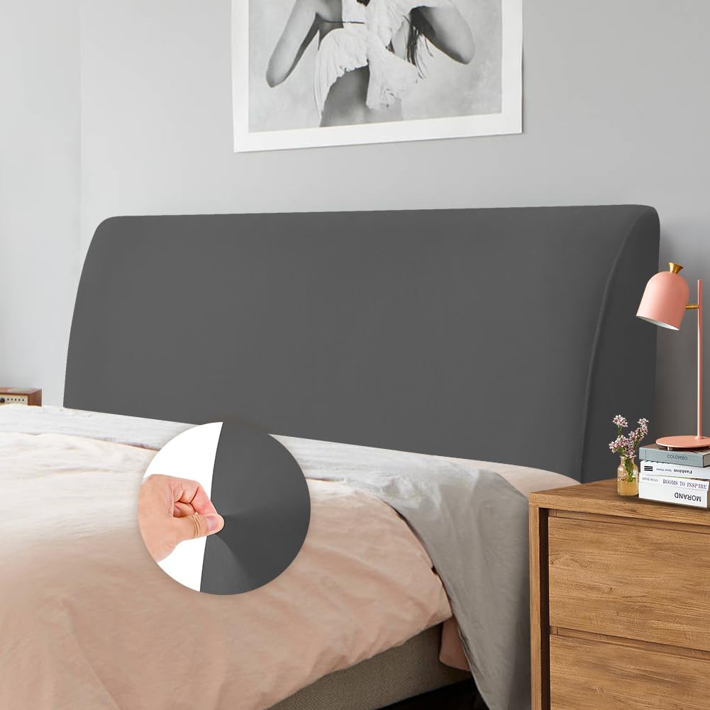 Caijin Bed Headboard Covers Slipcover, Stretch Bed Headboard Covers, Dustproof Protector Cover for Linen Fabric Upholstered Headboard