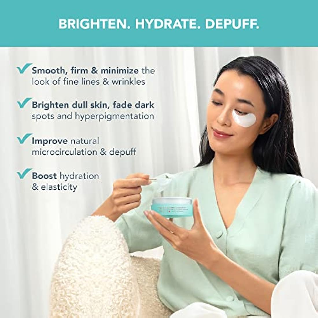 FOREO IRIS Under Eye Gel Patches - Dark Circles Treatment Women & Men - Eye Patches Skincare - Hydrating Gel Mask - Collagen - Vitamin C & Vitamin E - 60 pcs