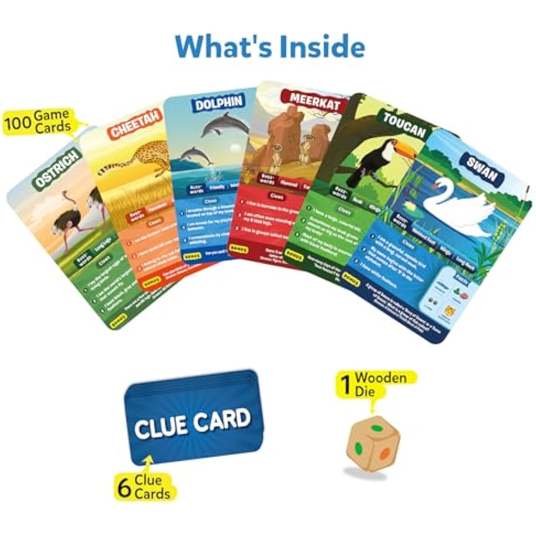 Skillmatics Guess in 10 Animals Megapack, Perfect for Boys, Girls, Kids, Teens, Adults Who Love Animal Card Games, Trivia, Travel Games, Gifts for Ages 6, 7, 8, 9, 10, and Up