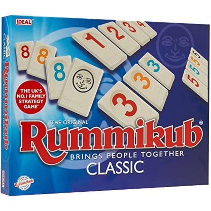 Rummikub IDEAL Classic Game: Brings People Together | Family Strategy Games | For 2-4 Players | Ages 7+